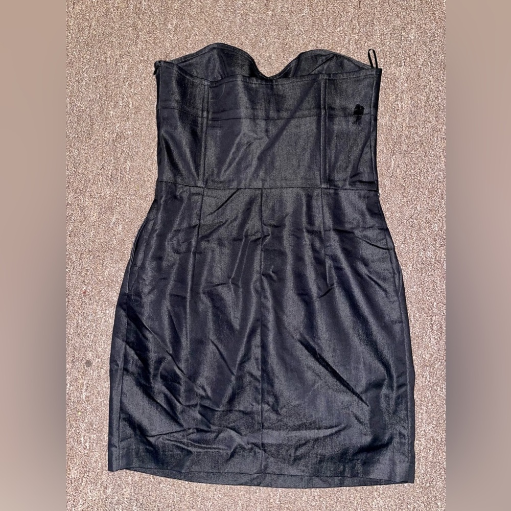 Necessary Objects Strapless Pleated Mini Dress - image 2